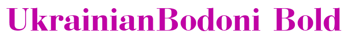 UkrainianBodoni Bold